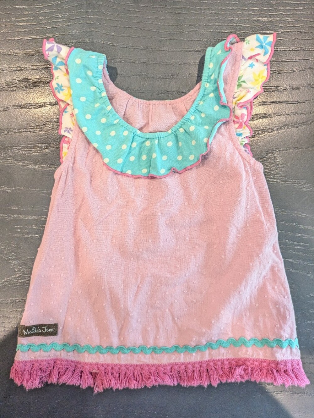 EUC Matilda Jane Tunic Top, 100% Cotton Body, 18-24 mo - Picture 2 of 6